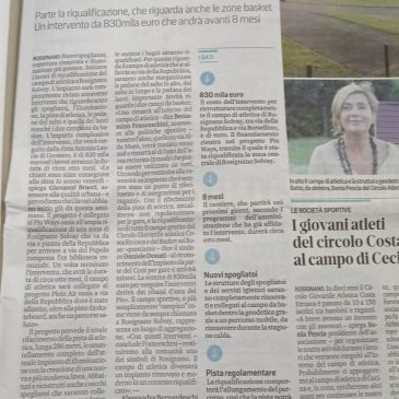 Iniziano i lavori di riqualificazione del campo di atletica di Rosignano Solvay