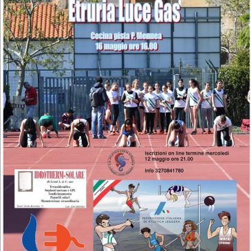 16 Maggio Trofeo Primavera 2021 4^prova Etruria Luce e Gas organizzato dal C.G. Atletica Costa Etrusca