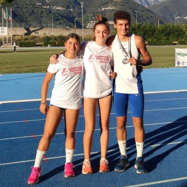 Campionati regionali Cadetti/e : titoli per Davide Felicetti , Erica Silvestri e Anna Simonini