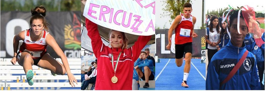 Campionati Italiani Cadetti : Medaglie di bronzo per Davide Felicetti e Anna Simonini nelle staffette 4×100 ed 8° posto per Erica Silvestri nel Disco