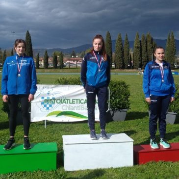 CDS Cadetti/e a Pistoia con la squadra femminile del C.G. Atletica Costa Etrusca che vince la classifica di giornata su Lucca , Pisa e Livorno
