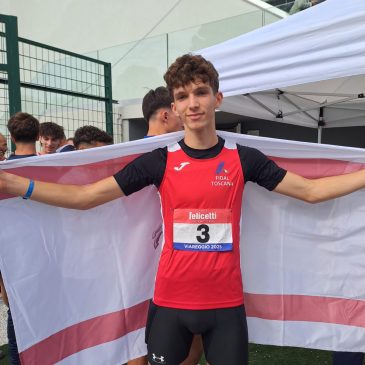 Campionati italiani cadetti – storico titolo Italiano di salto in lungo per Giovanni Monelli e altri grandi risultati per gli atleti del C.G. Atletica Costa Etrusca